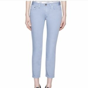 Tory Burch Alexa Cropped Skinny Pants in Cool Blue